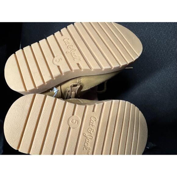 NWT Toddler Boys Cat & Jack Cognac Han Boots - Size 5 - Picture 4 of 4